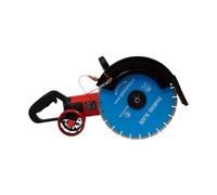 Electric Concrete Saw, Circular with 350mm Diamond Blade & Rolling Pulley, Wet/Dry, 3800 RPM Sturdy Construction
