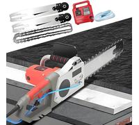 Electric Concrete Saw Concrete Chain Saw, 5800W/6500W Concrete Chainsaw with Water Pump, Heavy-Duty Electric Diamond Concrete Chain Saw, Water Fed Concrete Cutter, for Reinforced Concrete (35cm)