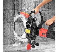Electric Concrete Saw,Concrete Cutter with Water Line, Pump, for Cutting Concrete, Rebar, Bricks, Marble - Wall Slotting Machine