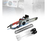 Electric Concrete Saw Handheld Chain Saw with Water Pump, Ideal for Cutting Brick, Granite, Marble, and Concrete Grooves, Includes 2 Chains and 2 Guide Bars