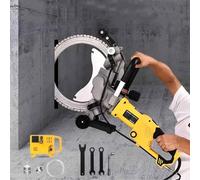 Electric Concrete Saw, High Frequency Wall Cutting Machine with Water Pump for Dust-Free Cutting, 90° No-Dead-Angle, 50cm Cutting Depth