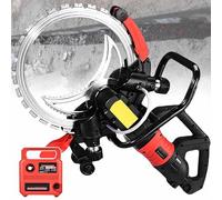 Electric Concrete Saw, High Power Cutter with Water Fed Dust Suppression, Includes Saw Blades for Deep Cutting in Granite, Porcelain, Stone