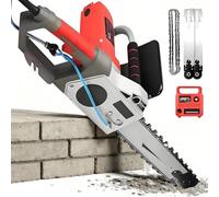 Electric Concrete Saw, Wall Cutting Machine with Multi-Angle Cutting, Diamond Chain Saw, Wet Water Supply for Dust Removal, 5800W/6500W Power