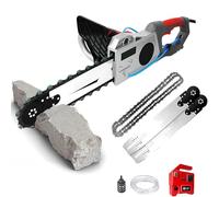 Electric Concrete Saw with Diamond Chain, High Power Wet System for Dust-Free Multi-Angle Cutting in Renovation