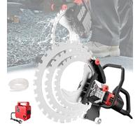 Electric Concrete Saw with Water Fed Dust Suppression, 8800W, for Cutting Concrete, Rebar, Bricks, and Marble, Includes 3 Saw Blades, Cutting Depth up to 50cm