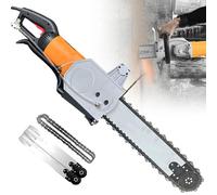 Electric Concrete Saw with Water Fed Dust Suppression, High-Power Metal Chop Saw for Wall Groove and Wet Concrete Cutting, 48cm Depth
