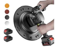 Electric Concrete Trowel and Plaster Sander with 6 Speed Settings and Dual Batteries for Wall, Ceiling, and Mortar Finishing