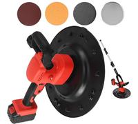 Electric Concrete Trowel Machine, with 6 Variable Speed, Handheld Concrete Grinder, with Extension Rod, for Gypsum Mortar Cement Putty Trowel 1battery