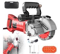 Electric Concrete Wall Chaser with Adjustable Depth and Rotating Groove for Efficient Cutting and Grooving