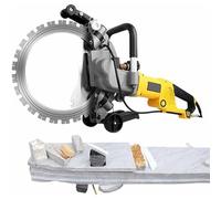 Electric Concrete Wall Cutting Machine, 5000W Ring Saw for Groove Cutting, Includes 1 Saw Blade and Intelligent Water Pump for Fast and Powerful Cutting