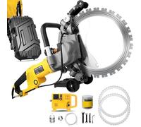 Electric Concrete Wall Cutting Machine, Heavy Duty with 8000W Power and 40cm Blades, Ideal for Stone, Rebar, Brick, and Wood Cutting, Includes Toolbox and 2 Blades