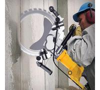 Electric Concrete Wall Groove Cutter Saw with Linkage Water Pump - High Frequency Ring Saw for Cutting Concrete, Granite, Porcelain, and Wood