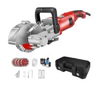 Electric Concrete Wall Groove Cutting Machine, High Power 4000W & 7500rpm for Efficient Plumber & Electricians Work