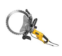 Electric Concrete Wet Saw with Water Fed Dust Suppression and Water Line Pump Blade for Granite, Reinforced, Cement - 39cm Concrete Cutter