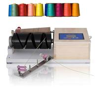 Electric Cone Wool Winding Machine, Cashmere Flat Knitting Machine, Knitting Thread Hair Removal Machine, Adjustable Winding Speed & Time, LCD Digital Display, for Rayon Thread/Silk, Winding