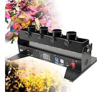 Electric Confetti Blaster, Portable 4-Shot Confetti Launcher Machine with Remote Control for Stage Weddings Christmas