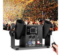 Electric Confetti Blaster, Spray Distance: 8-10 Meters, DMX 512/Remote Control, Adjustable Angle, for Party Weddings Celebration Speciial Events