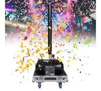 Electric Confetti Cannon Blower Machine - 180W Confetti Blaster with Jet Height 8-12m, DMX512/Manual Control, Ideal for Weddings, Events, Disco, Nightclubs, and Stage Parties