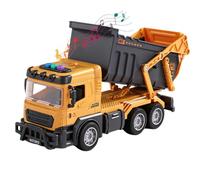 Electric Construction Engineering Truck Toy, Push and Go Sand Truck for Boy | Realistic Engineering Vehicle with Lights, Sound, Automatic Lifting Drop, Construction Toys Gift for Kids Christmas Birthday