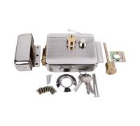 Electric Control Door Lock, Dual Head Double Lock, 12V for Doorbell Access - High Security, Remote Unlock, Durable Metal Design for Home Use