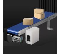 Electric Conveyor Belt with Variable Speed, Adjustable Lengths 600-1000mm, Width 150mm, for Food Processing and Packaging