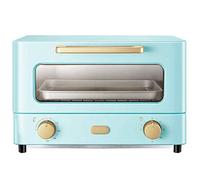 Electric Cooker and Grill Mini Oven - 1000W Kitchen Convection Oven with Timer, Double Glass Door, Top and Bottom Heat - Home Baking Small Oven, Convenient and Useful