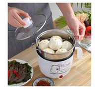 Electric Cooking Machine Mini Rice Cooker Hot Pot Double Layer | Electric Cooking Machine for Steaming and Boiling, Ideal for Quick Meals at Home or on the Go