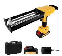 Electric Cordless Caulking Gun Dripless Double Cartridge Adhesive Epoxy Gun Automatic Power Dual Component Professional Caulking Gun 1：2