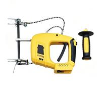 Electric Cordless HoneyB-ee Remover Shaker, Powered B-ee Comb Shaking Tool, 9 Levels 600-2000bpm Variable Frequency, For Apiary Farm Pasture B-eekeeping Collection Work(Yellow,2*Battery)