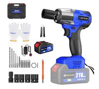 Electric Cordless Impact Wrench Ratchet 4500NM Rattle Nut Gun Driver Car Wheel