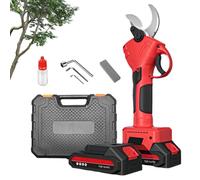 Electric Cordless Pruning Shears Professional Electric Pruning Battery Powered Tree Branch Pruner with 2 PCS Rechargeable 2 Ah Lithium Battery Max Opening 25mmCutting Diameter