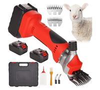 Electric Cordless Sheep Shears 550W 2800RPM | With 2 Batteries and Alloy Steel Blades(13 Tooth+2 Batteries)