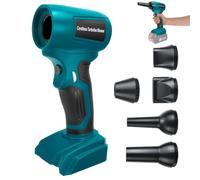 Electric Cordless Turbo Fan Blower, Leaf Blower for Bosch 18V Battery, 130000RPM Handheld Jet Fan, Variable Wind Speed, for Cleaning and Drying (Battery Not Included)