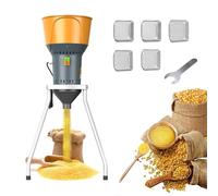Electric Corn Grinder Dust-Free Flour Mills 50L Dry Electric Grain Mill Grinder 1300W Wheat Mill Grinder with 5 Sieves and Detachable Bucket for Home and Farm Feed Grinding