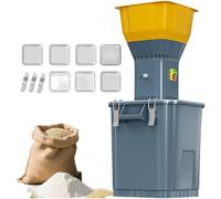 Electric Corn Grinder, Heavy Duty Grain Mill, 1300W High-Efficiency Feed Mill with 7 Sieves for Animal Feed and Flour Grinding, Detachable Hopper