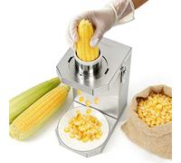 Electric Corn Kernel Remover with 6.5cm Chute, High Efficiency for Fresh and Cooked Corn, Compact Design for Home and Commercial Use