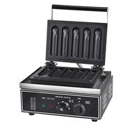 Electric Corn Stick Machine, Stainless Steel Hot Dog Maker, Five Grid Waffle Pastry Maker for Commercial Use