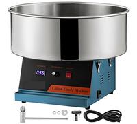 Electric Cotton Candy Machine Commercial Candy Floss Maker Marshmallow for Carnivals Birthday Parties Sports Events(Blu)