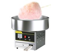 Electric Cotton Candy Machine, Copper Motor, Stainless Steel Construction, Infinite Temperature Control for Parties and Events