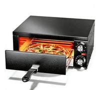 Electric Countertop Pizza Oven - Commercial & Home Pizza Maker Machine with Timer & Temperature Control, Stainless Steel Indoor Pizza Oven for Fast Pizza Baking