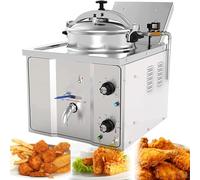 Electric Countertop Pressure Fryer 304 Stainless Steel Commercial Air Fryer for Chicken and Fish with Large Oil Tank for Restaurants and Snack Shops
