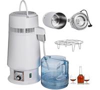 Electric Countertop Water Distiller with Adjustable Temperature and Overheat Protection for Home Pure Water Production