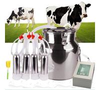 Electric Cow Milking Machine with Auto Stop and Rechargeable Battery for Dairy Farm Efficiency
