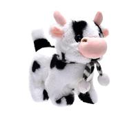 Electric Cow Walking Plush Toy - Cute Nodding Head Cow Raving Tail Toy Educational Farm Animal Interactive Educational | Learning Toy With Sounds New Year Gift