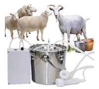 Electric Cows Sheep Milking Machine(3L/5L/10L), Pulsation Vacuum Pump Milker, Automatically Stops When Milk Full, Comfortable Milk Extraction, for Dairy Cow Goat,5L,Sheep