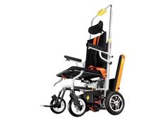 Electric Crawler Stair Climber,Electric Folding Stair Climbing Hand Truck,Can Go Up and Down Stairs Chair,Safe Load 165 Kg/373 Lbs,for Elderly Disabled Patient and Goods Transfer Manual