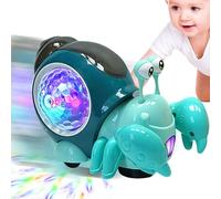 Electric Crawling Snail Toy - Light Up Walking Snail, Musical Sn ail Toy, Interactive Toddler Learning T oy With Sound And Lights | Preschool Play, Early Development, Baby Entertainment, Birthday Gift