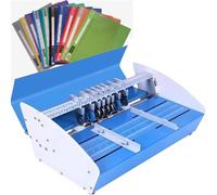 Electric Creaser Scorer Perforator 460mm, Heavy Duty Metal Creasing Machine with Precise Scale & Extended Bench for Invitations, Cards, Photos, Files, Documents, Menus