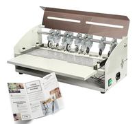 Electric Creasing Machine, 18" 460mm Paper Creaser Scorer Perforator Cutter with Scale Ruler, Multi-Function Paper Folding Machine for Files Photos Cards Invitations Tickets Book Covers