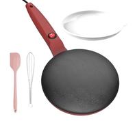 Electric Crepe Maker Machine - Handheld Pancake Maker - Instant Crepe Maker with Handle - 7.8" Automatic Temperature Control Instant Crepe Maker for Non-Stick Cooking